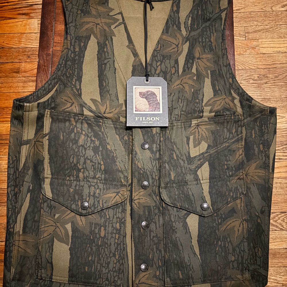 NWT Filson Men's Rugged Twill Cruiser Vest